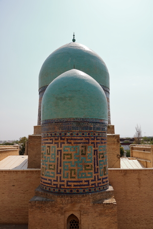 September 28 2019 - Samarkand, Uzbekistan: Shah-I-Zinda memorial complex, necropolis, UNESCO World Heritageのeditorial素材