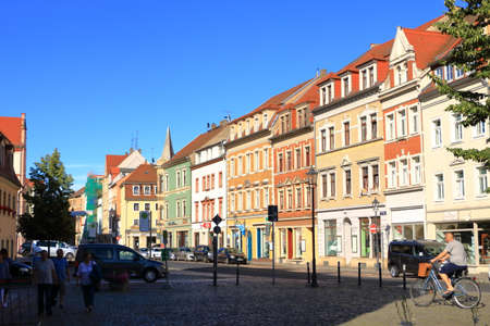 July 26 2020 - Meissen / Germany: The Beautiful streets of the old townのeditorial素材