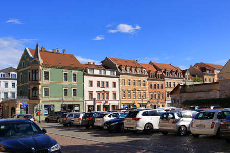 July 26 2020 - Meissen / Germany: The Beautiful streets of the old townのeditorial素材