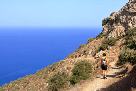 Aphrodite and Adonis Nature Trail, Akamas Peninsula in Cyprusの写真素材