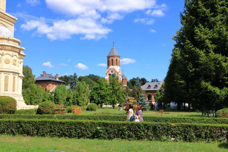 September 4 2021 - Curtea de Arges in Romania: View of the Biserica Episcopala