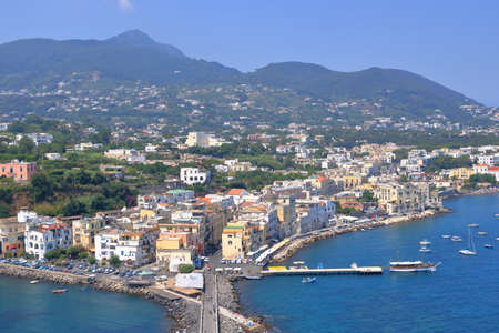 Ischia island - view from castle Aragonese in Italy