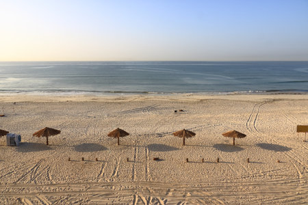 Oman Coast Landscape in salalah in Omanの写真素材
