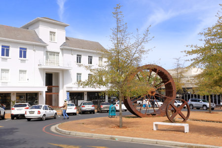September 24 2022 - Stellenbosch in South Africa: living in the historic town in Cape Town. Western...