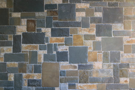 Green natural stone wall background