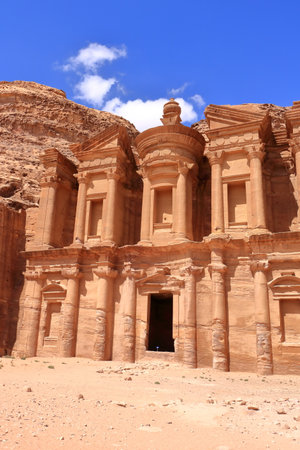 Ad Deir - Monastery in the ancient city of Petra in Jordan - Incredible UNESCO World Heritage Site