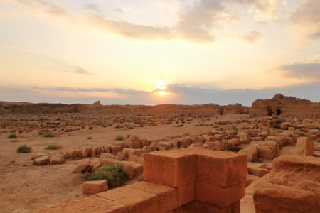 Hatra in Iraq, area around the ancient city in Upper Mesopotamia located in present-day eastern Nineveh Governorateの写真素材