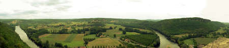 panoramic view of landscapeの写真素材