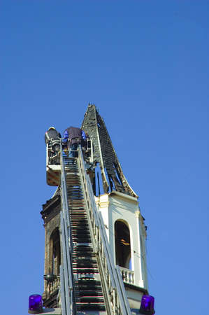 armando museum in amersfoort, the netherlands after a fireの写真素材