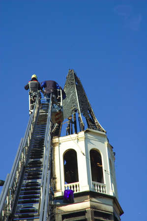 armando museum in amersfoort, the netherlands after a fireの写真素材