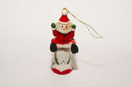 a Christmas decoration isolated against white background の写真素材