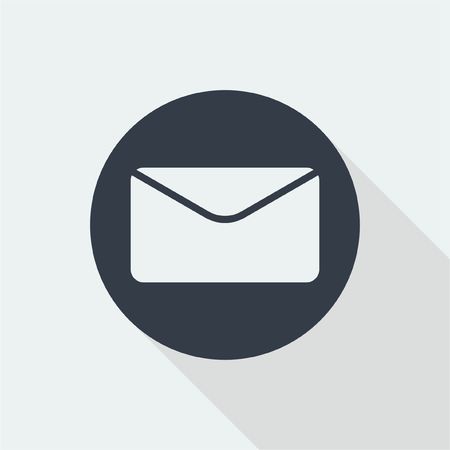 envelope email icon flat designのイラスト素材