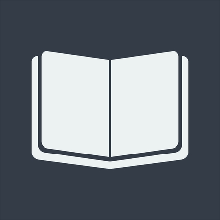 paper book card icon flat designのイラスト素材