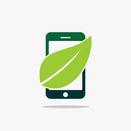 GREEN LEAF LOGO ICON DESIGN BEST ICON FOR YOUR BUSINESSのイラスト素材