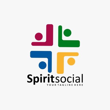 the social humanity logo iconのイラスト素材