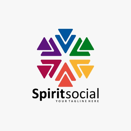 the social humanity logo iconのイラスト素材
