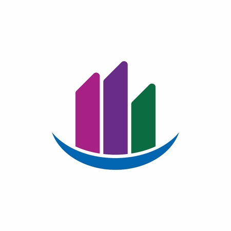 REAL ESTATE BUILDING LOGO ICON WEBSITE BESTのイラスト素材