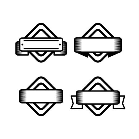 VINTAGE BADGE LABEL DESIGNのイラスト素材