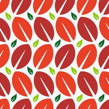 Leaf pattern seamless vector illustrationのイラスト素材