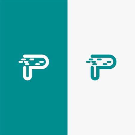 Letter P logo template for your creative business.のイラスト素材