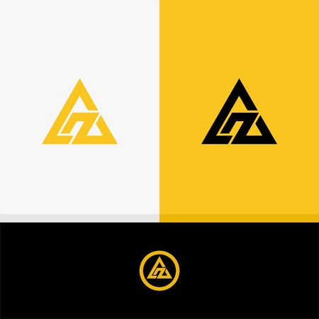 Letter AZ logo design vector.のイラスト素材