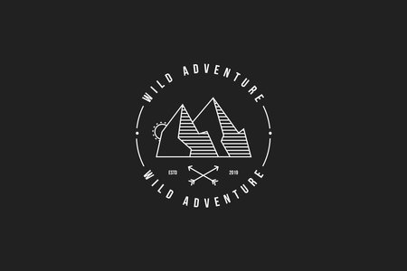 Vintage Adventure Logo Design Templatesのイラスト素材