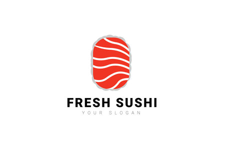 Sushi Logo Japanese Food Restaurant Design Inspiration Templateのイラスト素材
