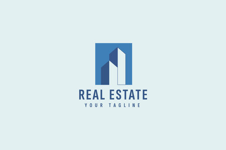 Real estate logo vector icon illustrationのイラスト素材