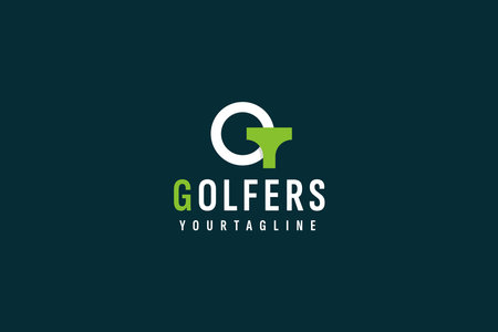 golf logo vector icon illustrationのイラスト素材