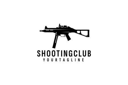 Shooting club logo vector icon illustrationのイラスト素材