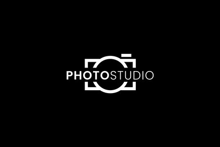 photo studio logo vector icon illustrationのイラスト素材
