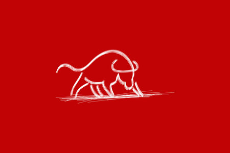 Bull logo vector icon illustrationのイラスト素材