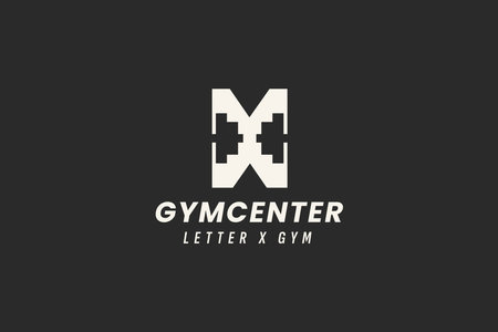 gym center logo vector icon illustrationのイラスト素材