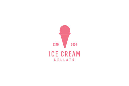 ice cream logo vector icon illustrationのイラスト素材