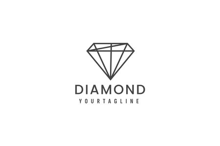diamond logo vector icon illustrationのイラスト素材
