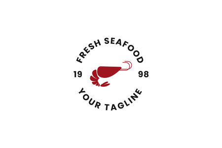 seafood logo vector icon illustrationのイラスト素材