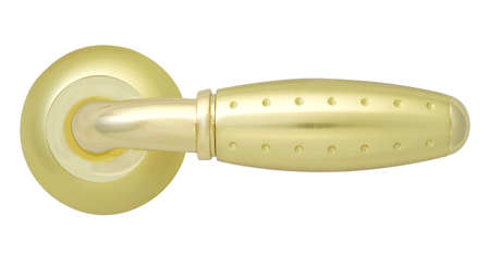 Brass Door handle Satinの写真素材