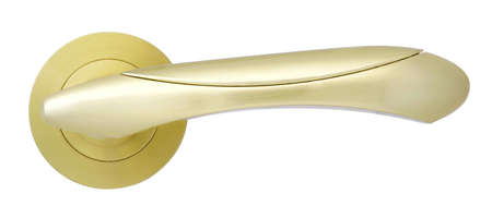 Brass Door handle Satinの写真素材