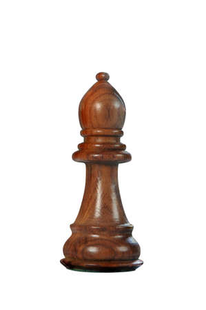Black bishop - one of 12 different chess pieceの写真素材