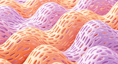 Abstract background with dynamic waves. 3d rendering, 3d illustration.