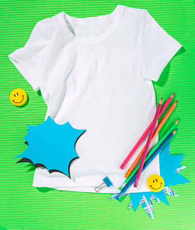 Firt day of school or Back to school concept creative backgroundの写真素材