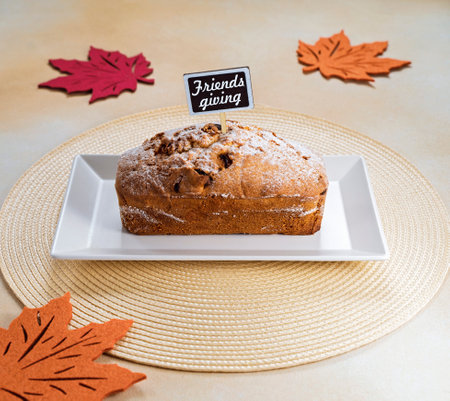 concept for a friendly meeting, cupcake for friendsgiving partyの写真素材