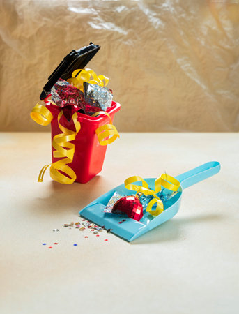after Holiday Cleaning christmas or new year conceptの写真素材
