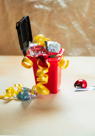 after Holiday Cleaning christmas or new year conceptの写真素材
