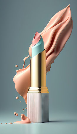 AI generated Close up photography of lipstickの素材
