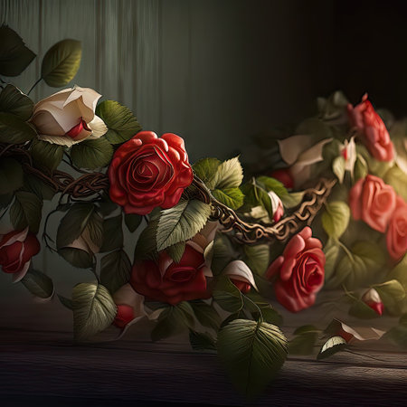 Kentucky Derby garland of rosesの素材