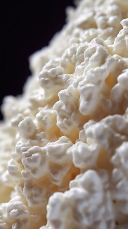 AI generated close up photo of cottage cheeseの素材
