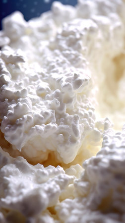 AI generated close up photo of cottage cheeseの素材
