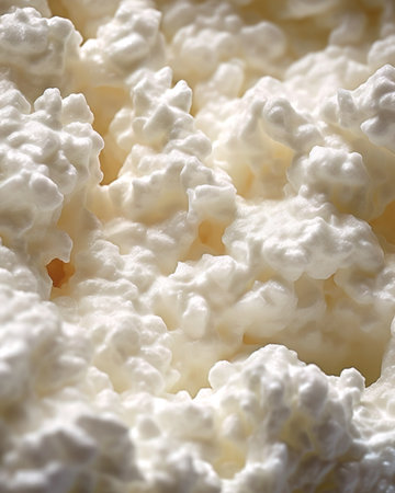AI generated close up photo of cottage cheeseの素材