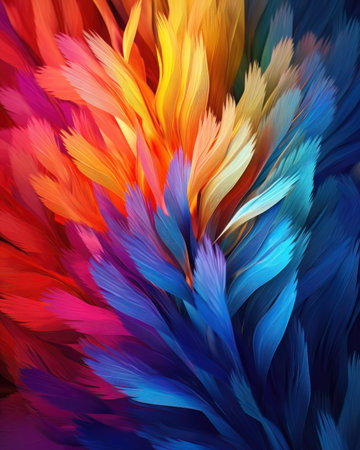 AI generated abstract background with colorful smokeの素材